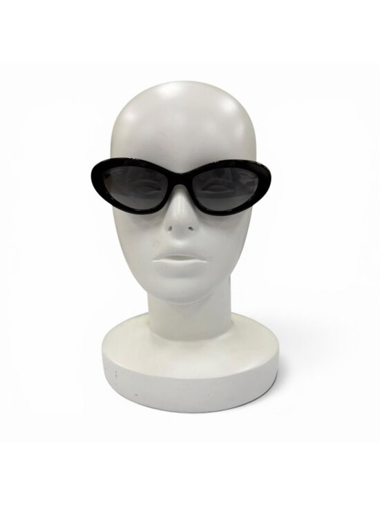 Chanel Cat Eye Side Logo Sunglasses Black Gold Demo Lens Eyewear main image 8